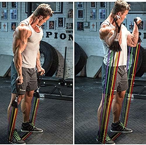 High Quality Portable Resistance Bands With Handles,11 Pcs Set