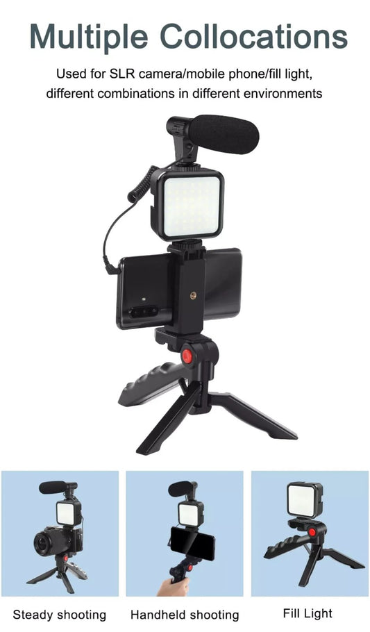 AY-49 Vlogging Video Making Kit for Smartphone & Camera