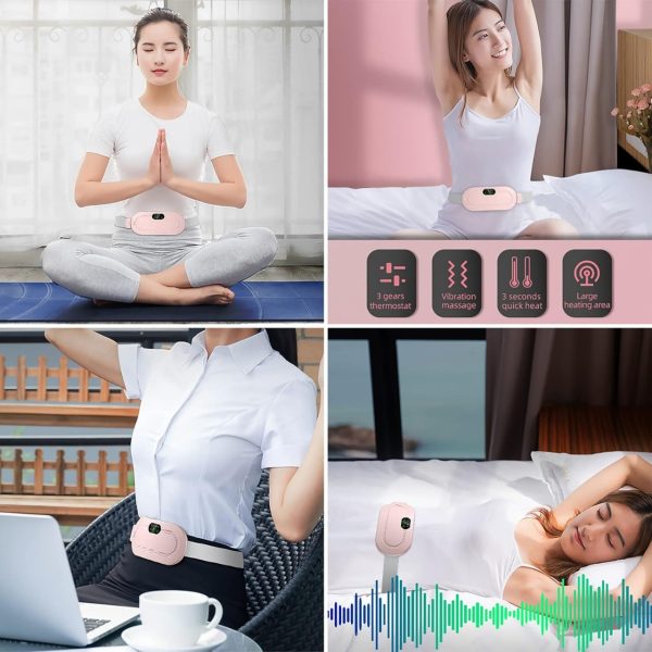 Heating Pad women Period Pain Cramp Relief Belt -Portable