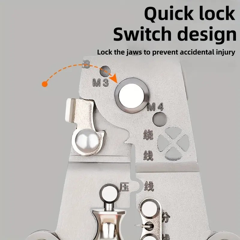 Foldable 8-in-1 Wire Stripping & Cutting Multi-Tool