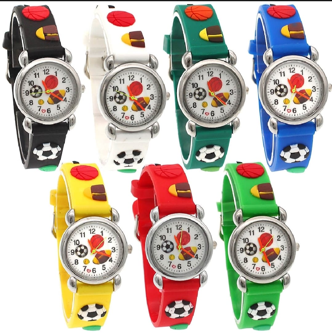 High Quality Cute Football Cartoon Children Watch