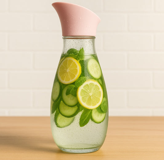 1400ml Hard Glass Water Jug with Lid