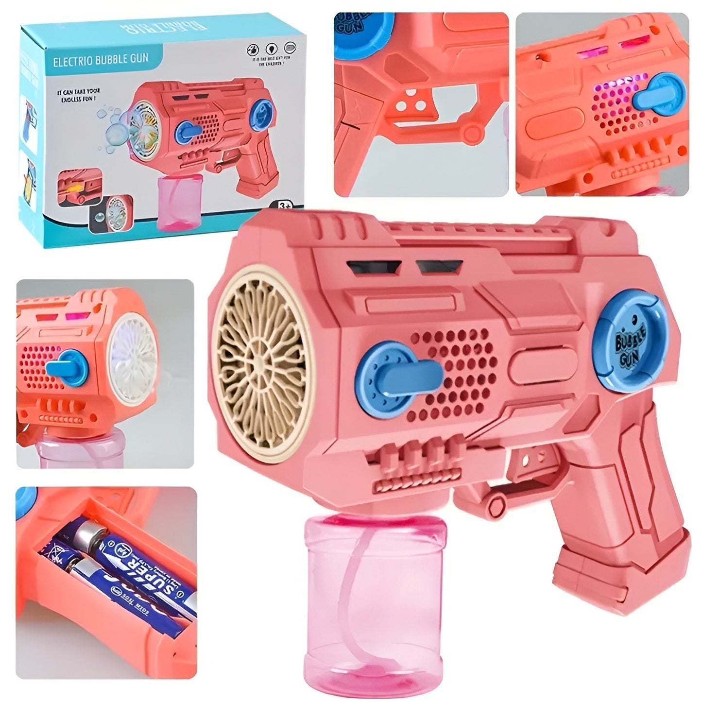 Children’s Handheld Porous Electric Bubble Gun