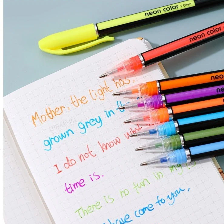 Gel Pen & Highlighter Set | 12 Pens