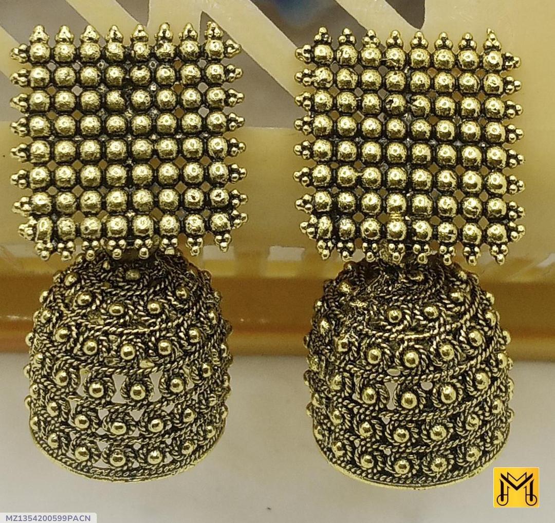 2 Layered Aluminium Plated Resin Jhumka