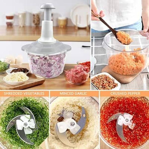 Manual Hand Press Food Chopper