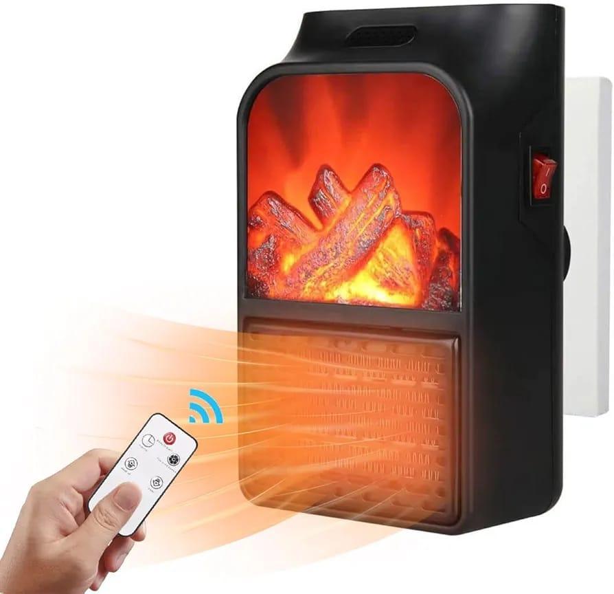 Portable Plug-In Wall Heater with Adjustable Temperature