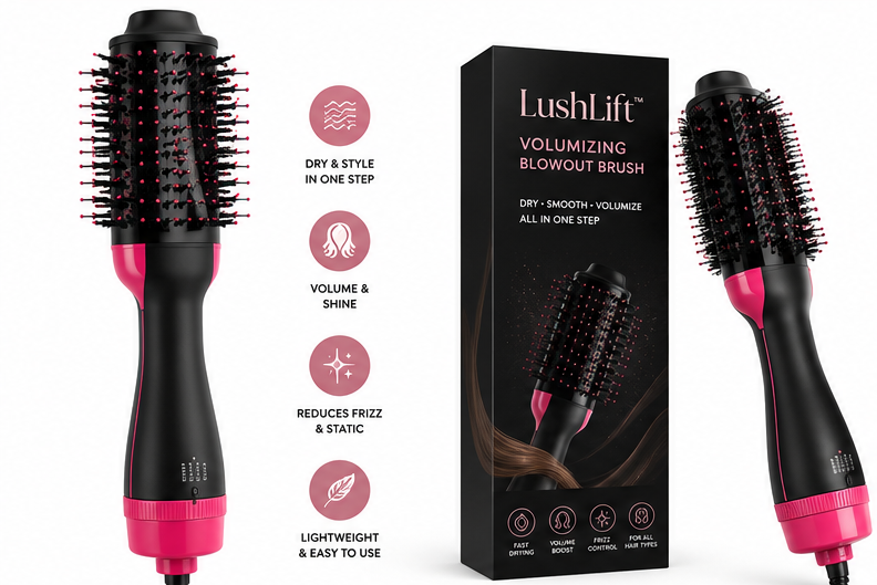 Dry. Smooth. Volumize. All in One Step.