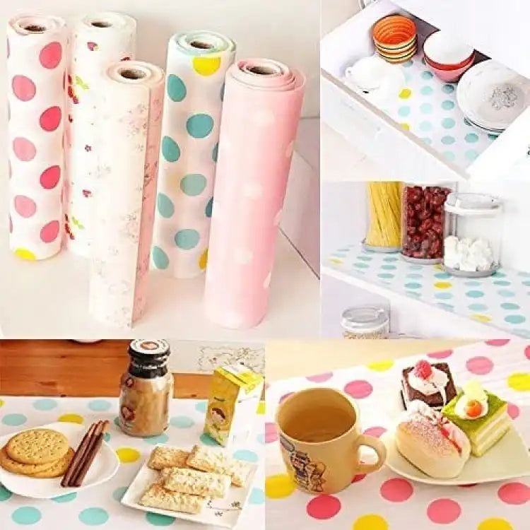 1 Roll - Kitchen Polka Foamic Sheet ( 45 x 150cm ) ( Random Design )