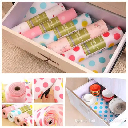 1 Roll - Kitchen Polka Foamic Sheet ( 45 x 150cm ) ( Random Design )