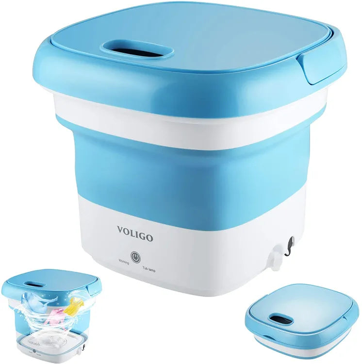 Mini Semi-Automatic Folding Washing Machine with Dryer