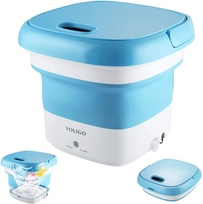 Mini Semi-Automatic Folding Washing Machine with Dryer