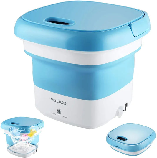 Mini Semi-Automatic Folding Washing Machine with Dryer