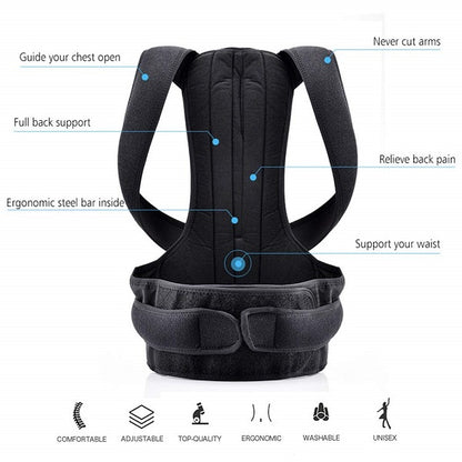 Adjustable Back Posture Corrector for Men & Women