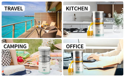 PORTABLE ELECTRIC CITRUS JUICER RECHARGEABLE HANDS | Orange, Lemon Juicer and Squeezer | Juice Extractor | Juice Blender