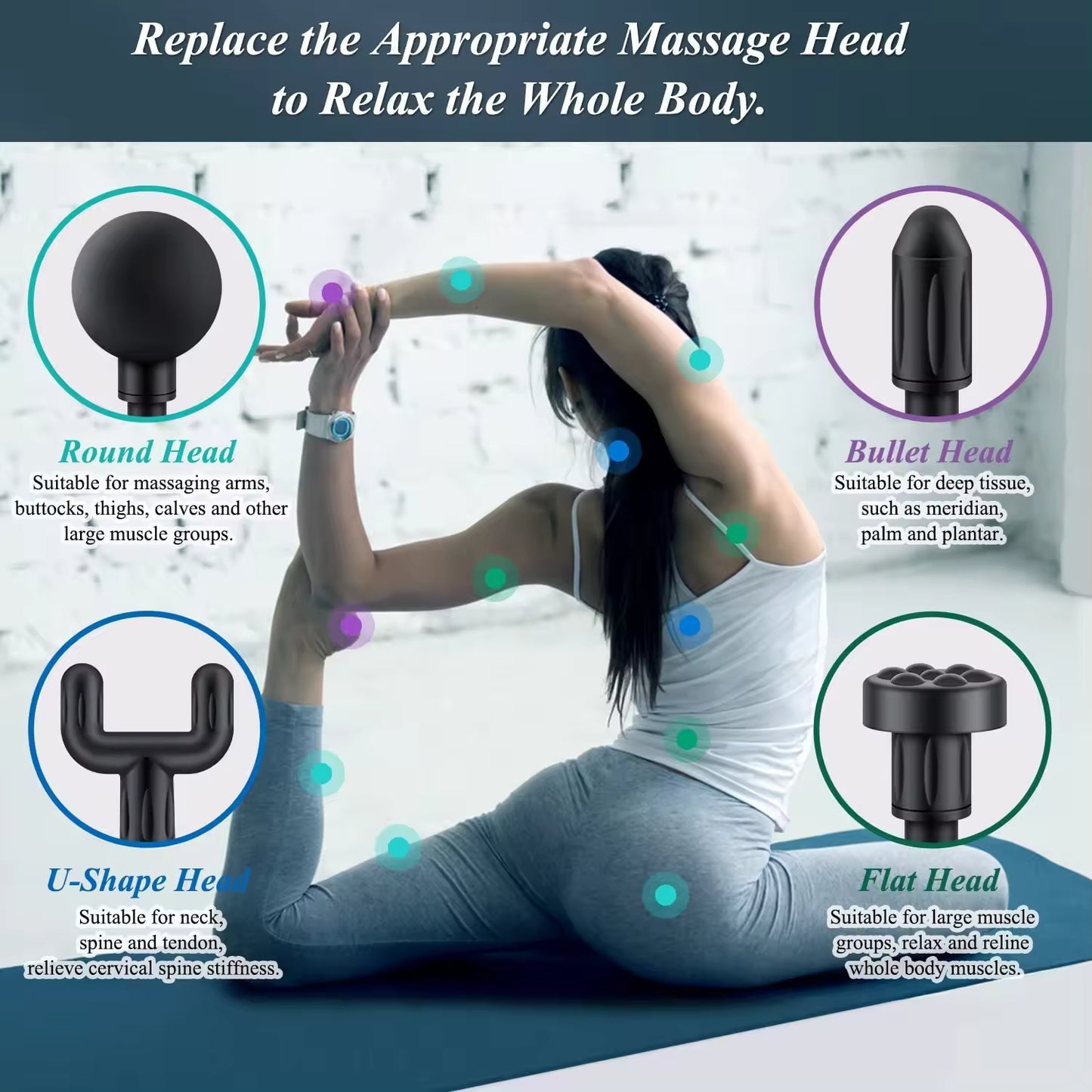 Blue Idea Massage Gun Deep Tissue