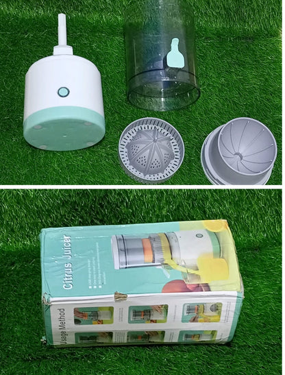 PORTABLE ELECTRIC CITRUS JUICER RECHARGEABLE HANDS | Orange, Lemon Juicer and Squeezer | Juice Extractor | Juice Blender