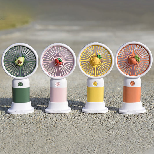 Mini Fan Multifunctional Cool Summer Fruit Cartoon Handheld Mini Fan (random color)