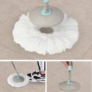 360° Rotating Head Mops with Bucket