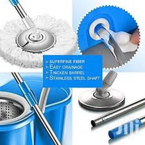 360° Rotating Head Mops with Bucket
