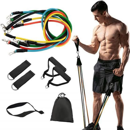 High Quality Portable Resistance Bands With Handles,11 Pcs Set