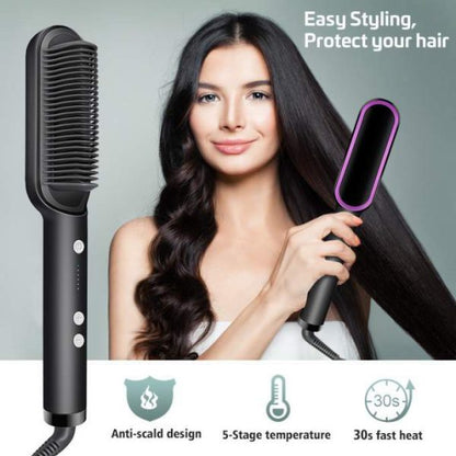 HQT-909B Electric Hair Straightening Brush