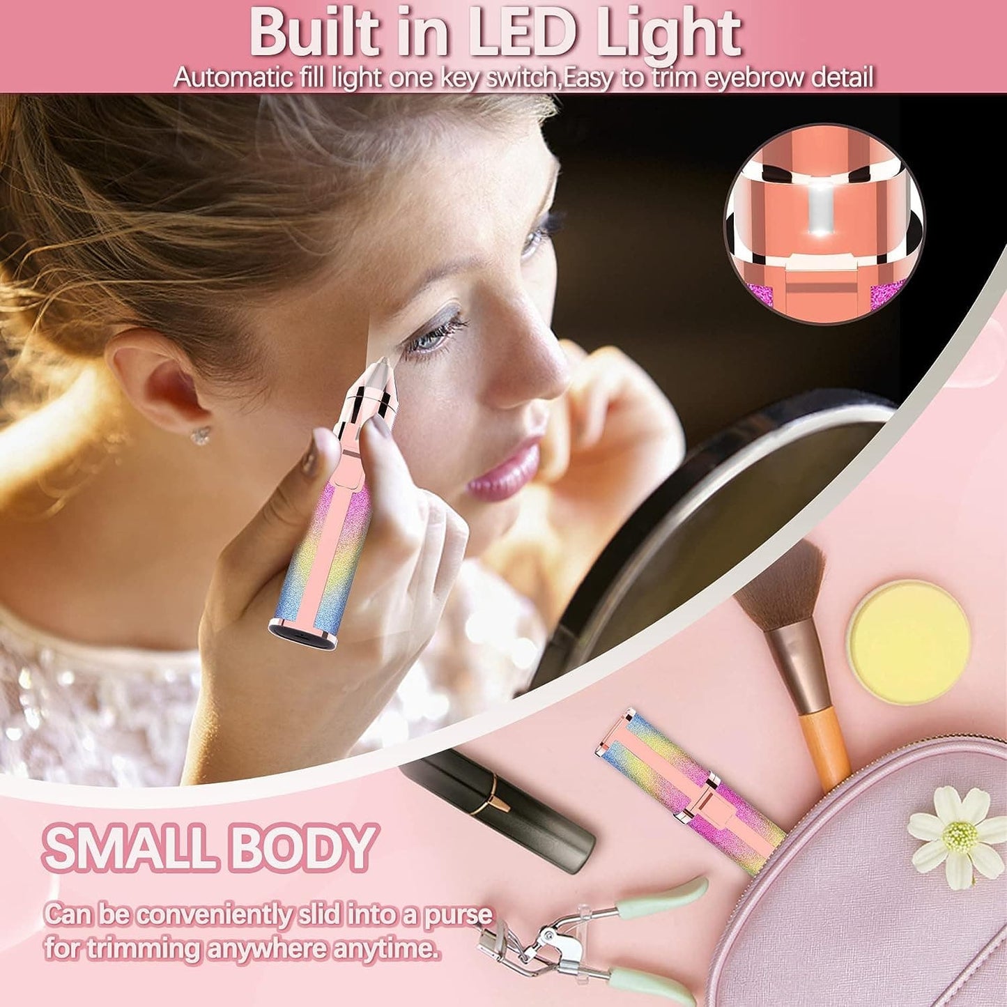 2 in 1 Electric Eyebrow Trimmer and Shaver