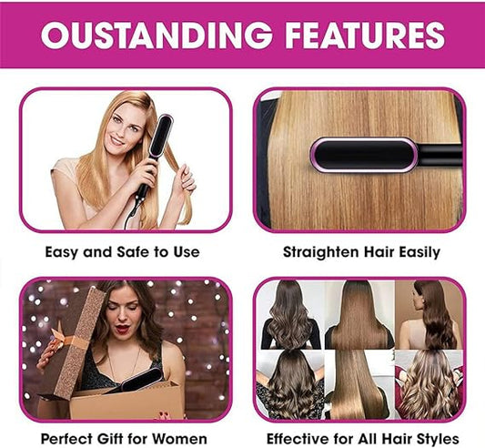 HQT-909B Electric Hair Straightening & Curling Comb/Brush