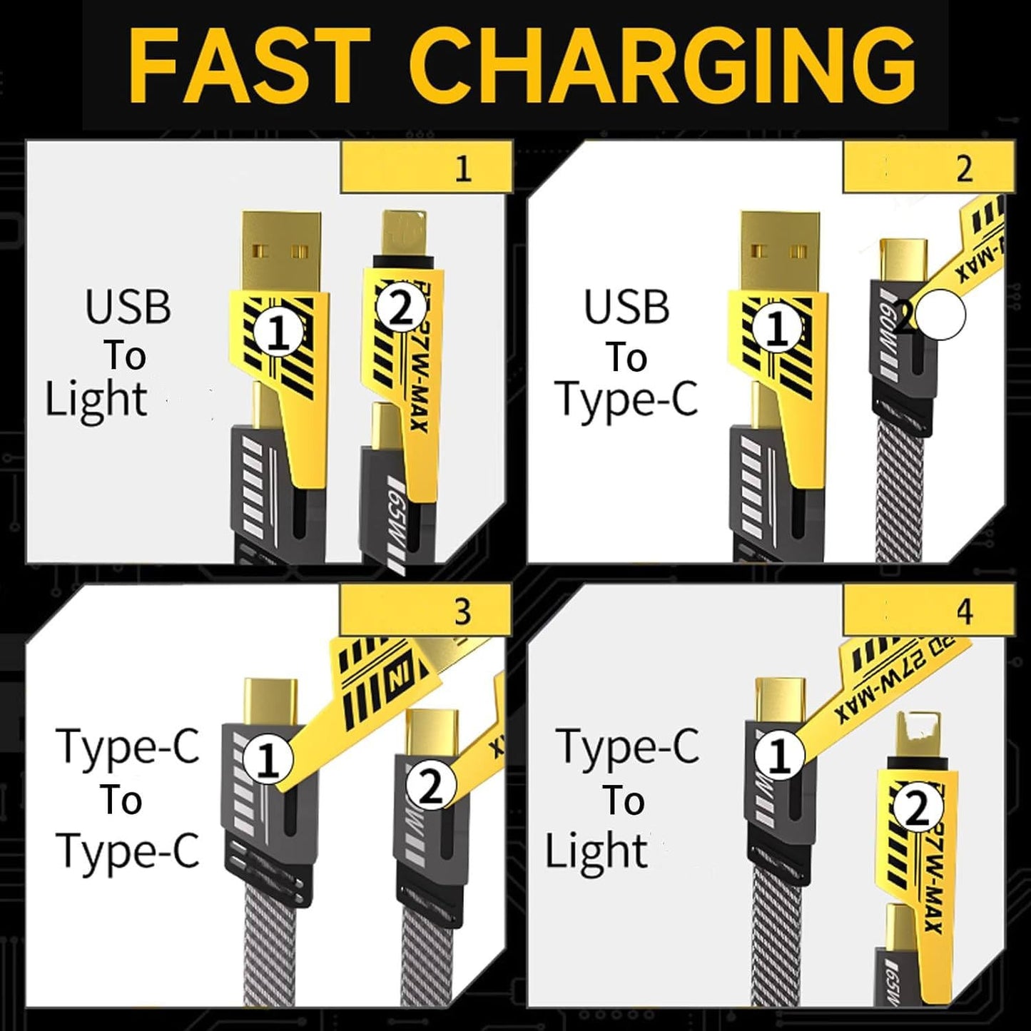 4-in-1 Multi USB Charging Cable