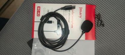 Jmary TikTok Type-c Lavalier Microphone with Clip Compatible Mobile