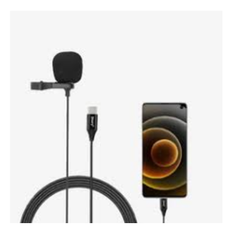 Jmary TikTok Type-c Lavalier Microphone with Clip Compatible Mobile