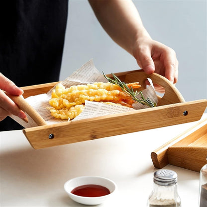 03 Pcs Set Wood Serving Tray