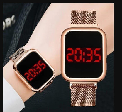 Touch LED Magnet Watch Fashion