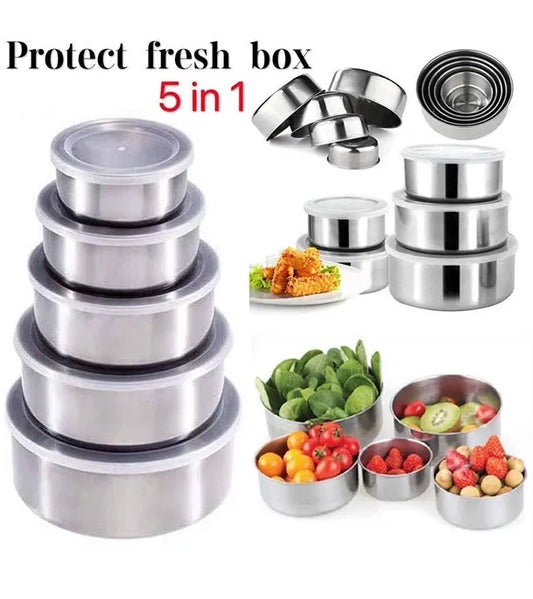 Stainless Steel Bowl Set of 5