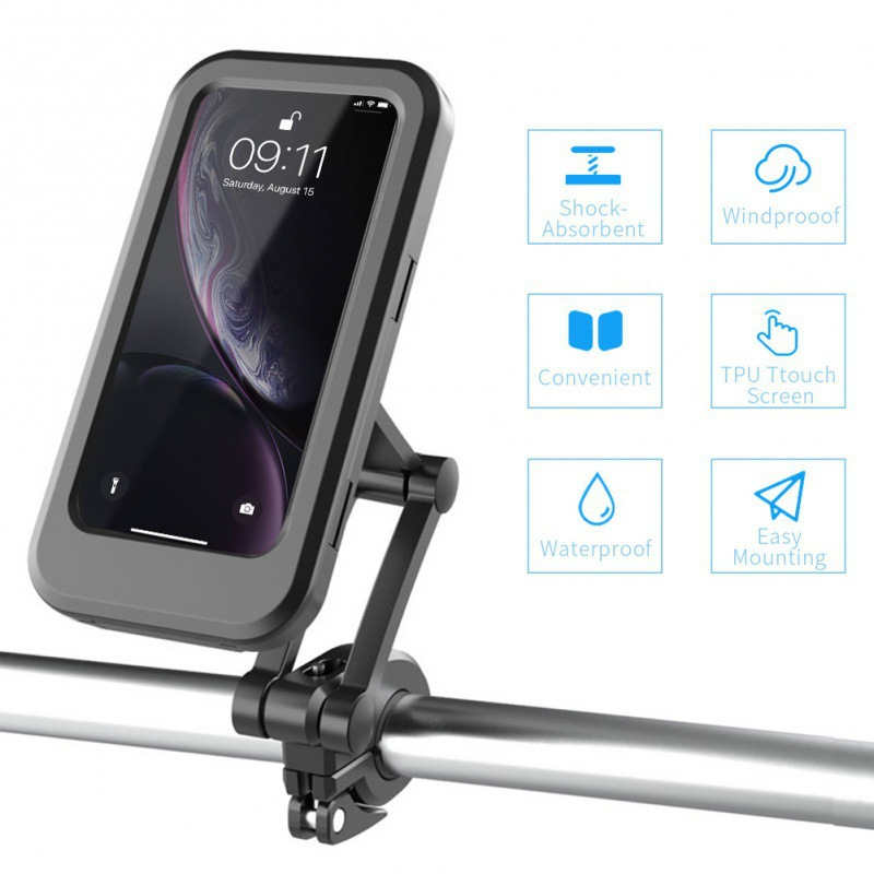 Waterproof Magnetic Bicycle Mobile Phone Holder – 360° Rotation