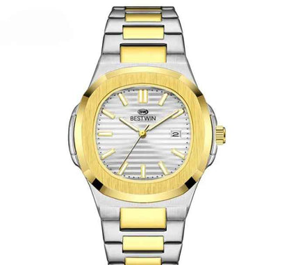 BESTWIN BW-137 Men's Luxury Quartz Watch Stainless Steel Watch