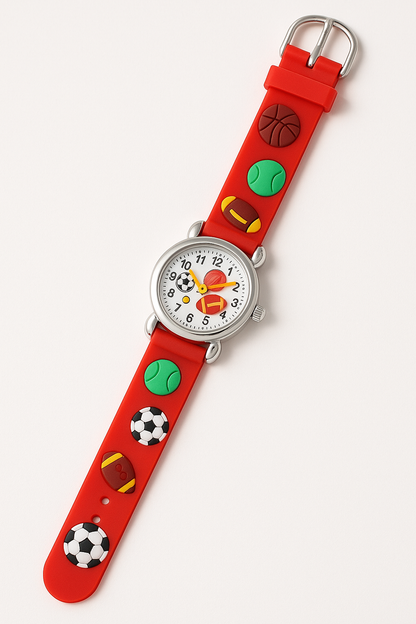 High Quality Cute Football Cartoon Children Watch