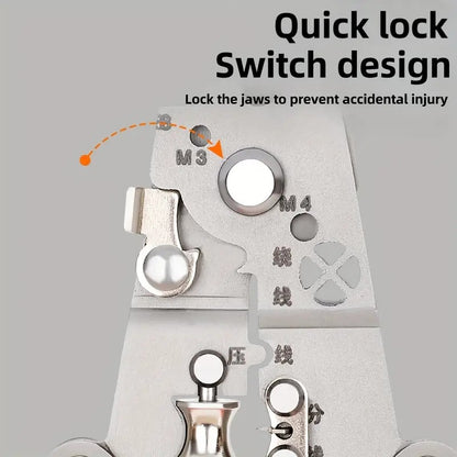 Foldable 8-in-1 Wire Stripping & Cutting Multi-Tool