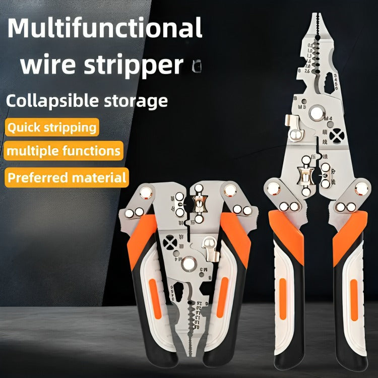 Foldable 8-in-1 Wire Stripping & Cutting Multi-Tool