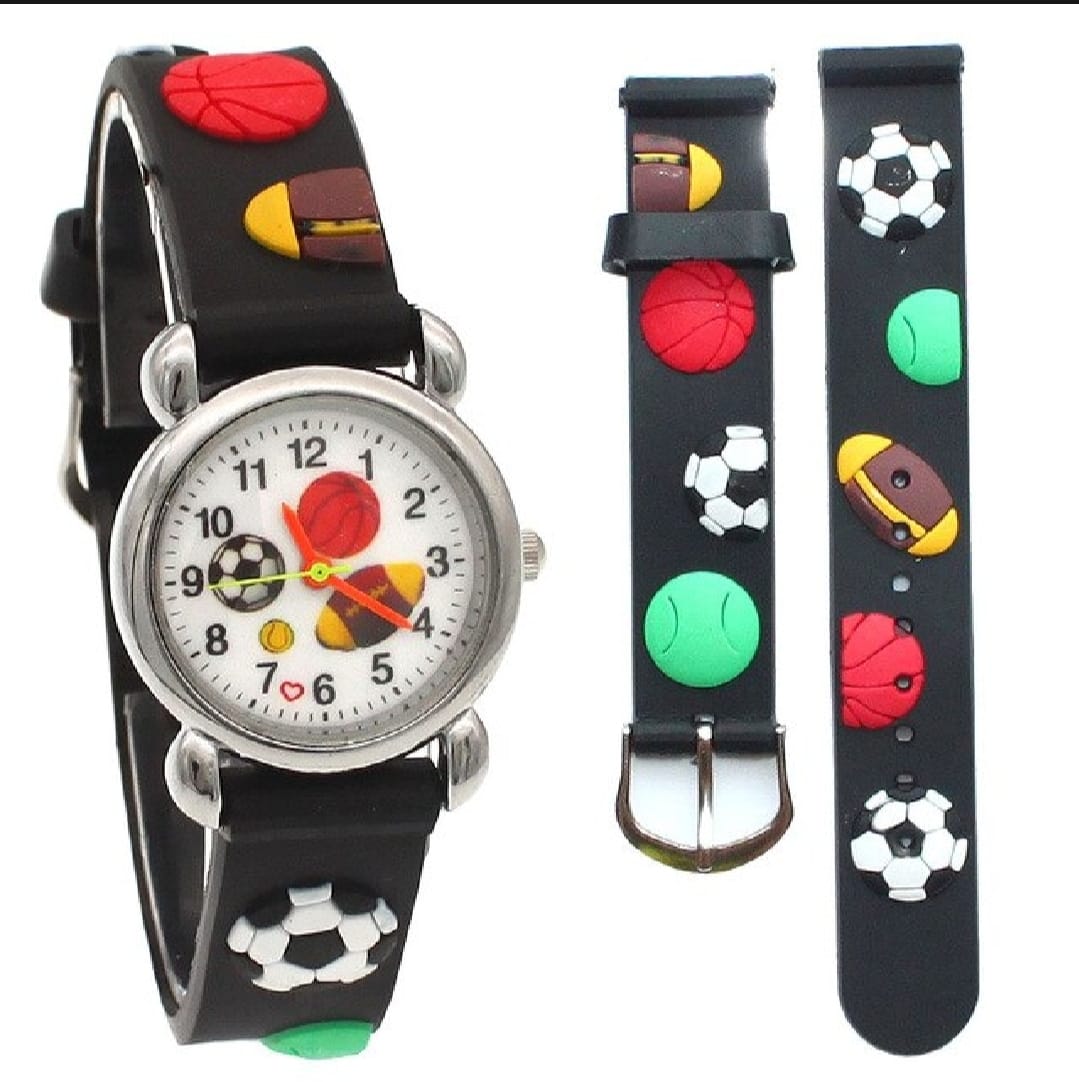High Quality Cute Football Cartoon Children Watch