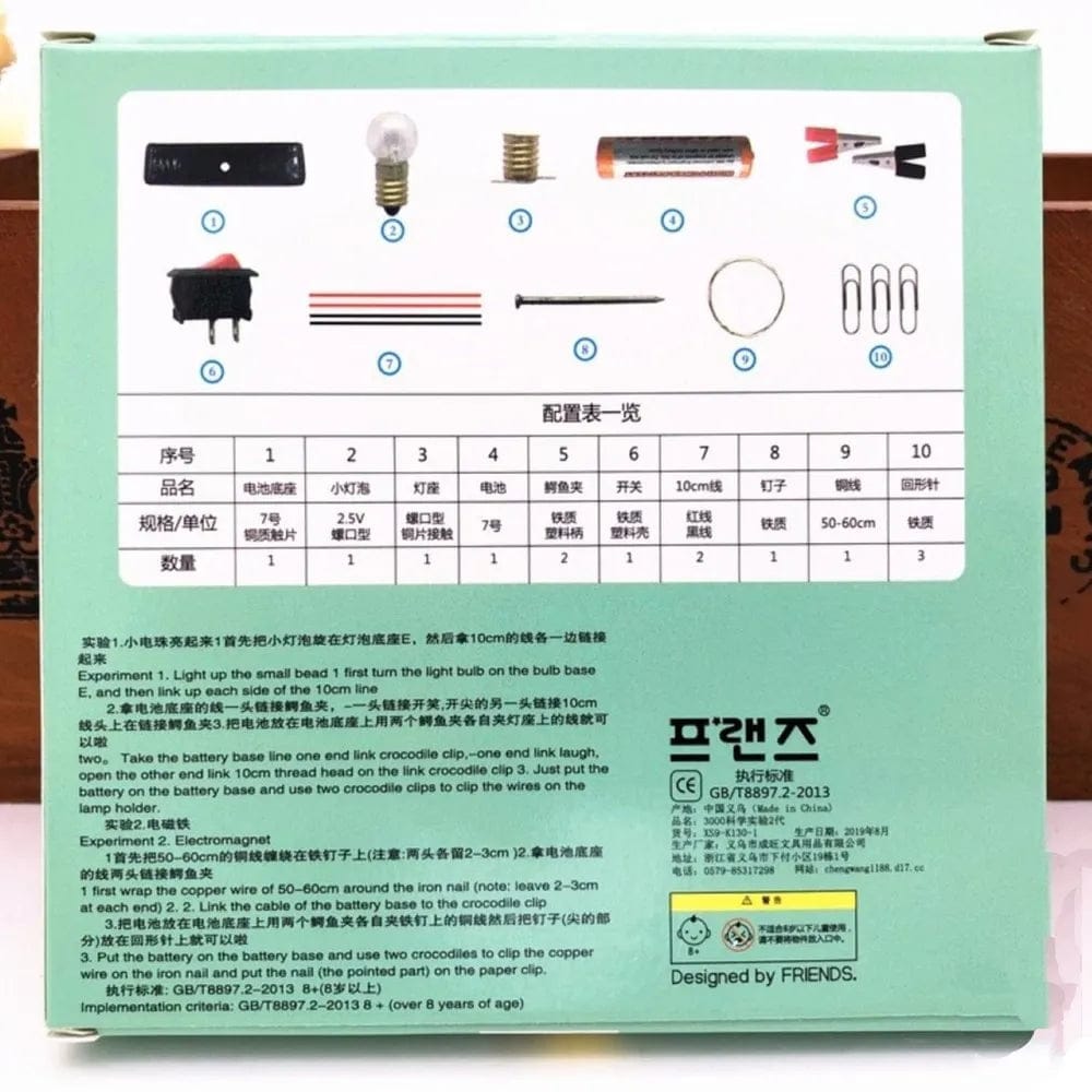 DIY Electrical Circuit Learning Set for Kids