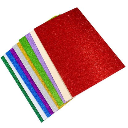 10PCS Glitter Foam Sheets – Premium A4
