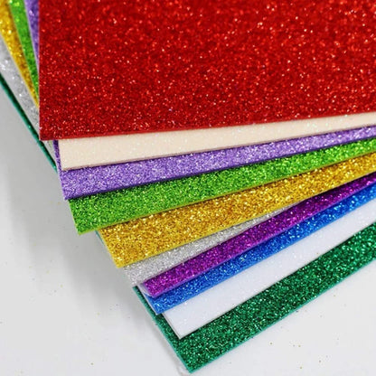 10PCS Glitter Foam Sheets – Premium A4