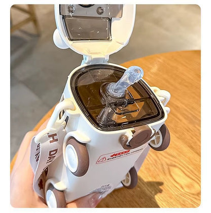 School Bus Design Kids Water Bottle With Strap– 500ml