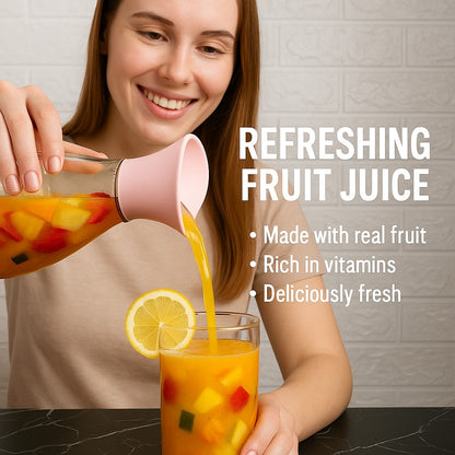 1400ml Hard Glass Water Jug with Lid