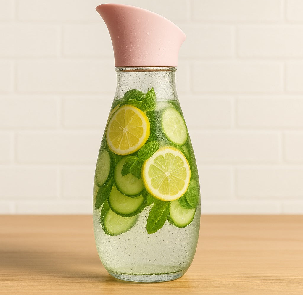 1400ml Hard Glass Water Jug with Lid