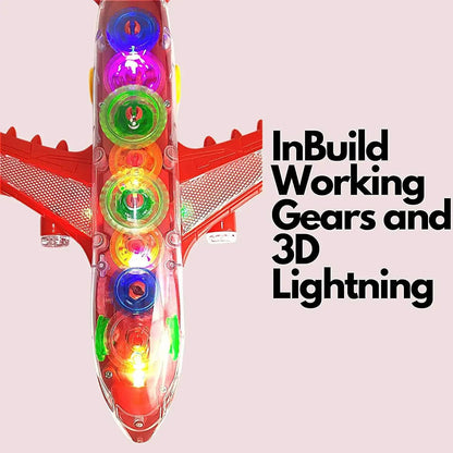 New Trending Transparent Gear Plane Toy