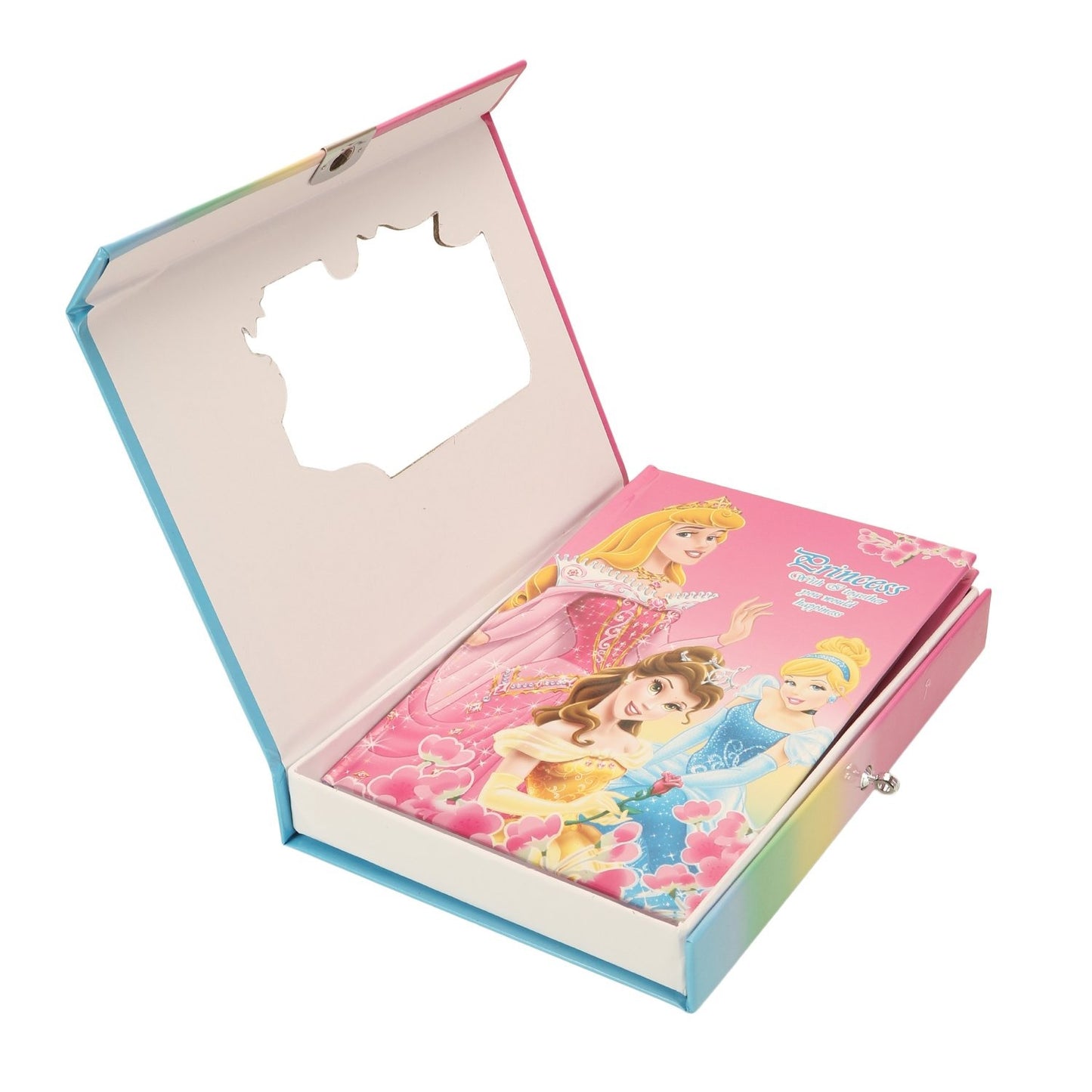 Princess, Frozen & Sofia Cover Fancy Lock Spiral Binding Diary