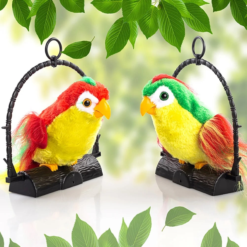 Talk Back Talking Parrot Toy – Repeats Speech, Educational & Fun for Kids