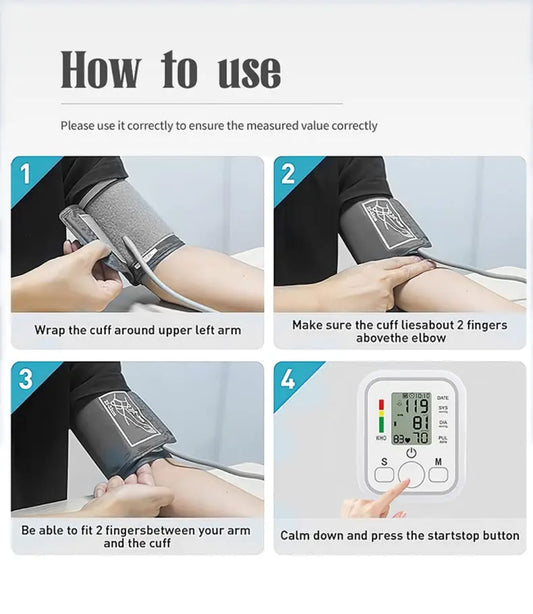 Digital Blood Pressure Monitor – Fully Automatic,Easy-to-Use Home Health Device